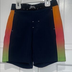 Wonder Nation Kids Swim Trunks - Navy, Orange, Green